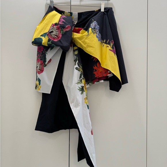 Oscar de la Renta Floral Print Tie Skort - Size 14 - Picture 6 of 14